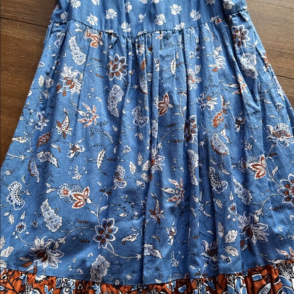 Size 6 Janie and Jack lined cotton floral dress - Picture 8 of 9